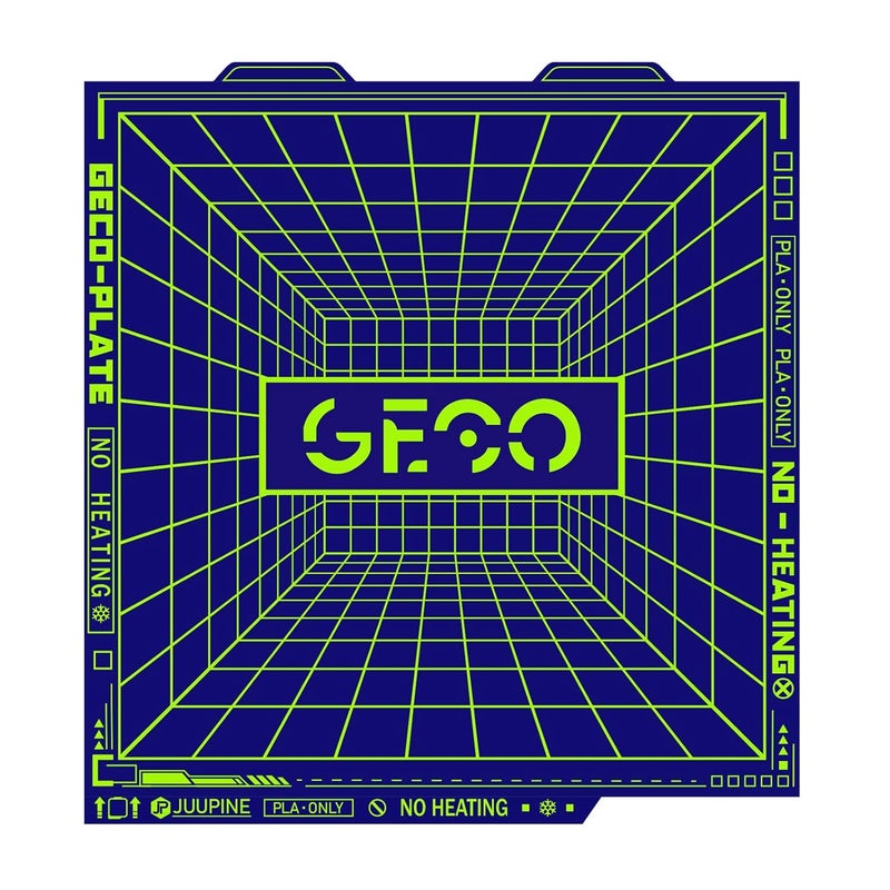 Wefuit JUUPINE 2025 New Upgraded GECO Plate for Bambu Lab A1 Mini 3D Printer,PLA Cold Plate (No Heating) 184X184mm Magnetic Spring Steel 0℃ Printing Hot Bed No Glue Required. - Image 1